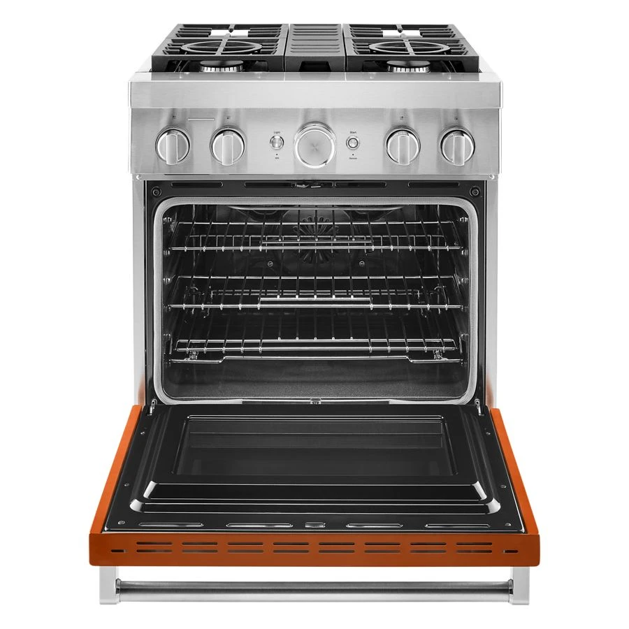 30'' Smart Commercial-Style Dual Fuel Range with 4 Burners KFDC500JSC