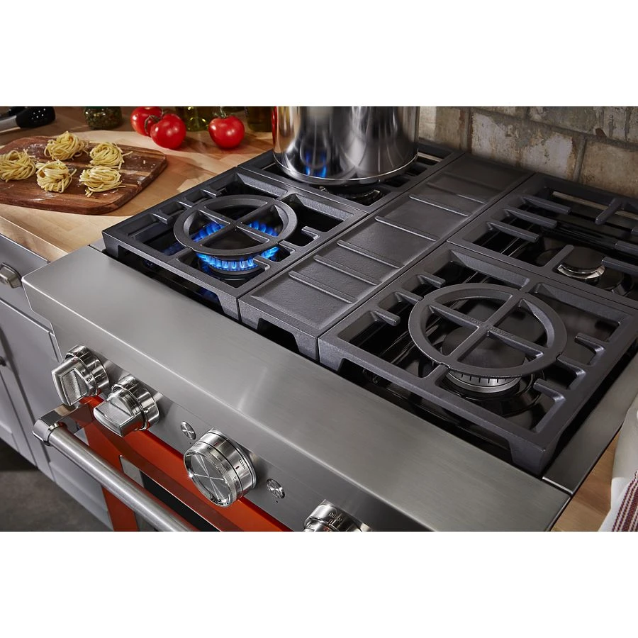 30'' Smart Commercial-Style Dual Fuel Range with 4 Burners KFDC500JSC