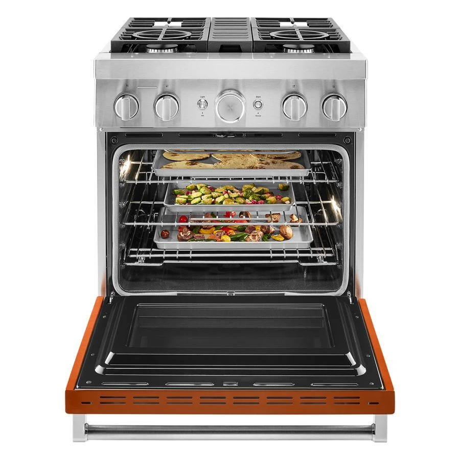 30'' Smart Commercial-Style Dual Fuel Range with 4 Burners KFDC500JSC