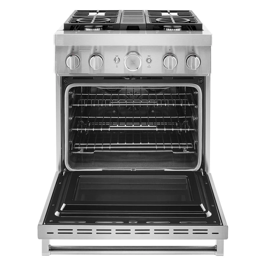 30'' Smart Commercial-Style Dual Fuel Range with 4 Burners KFDC500JSS