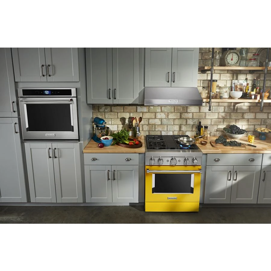 30'' Smart Commercial-Style Dual Fuel Range with 4 Burners KFDC500JYP