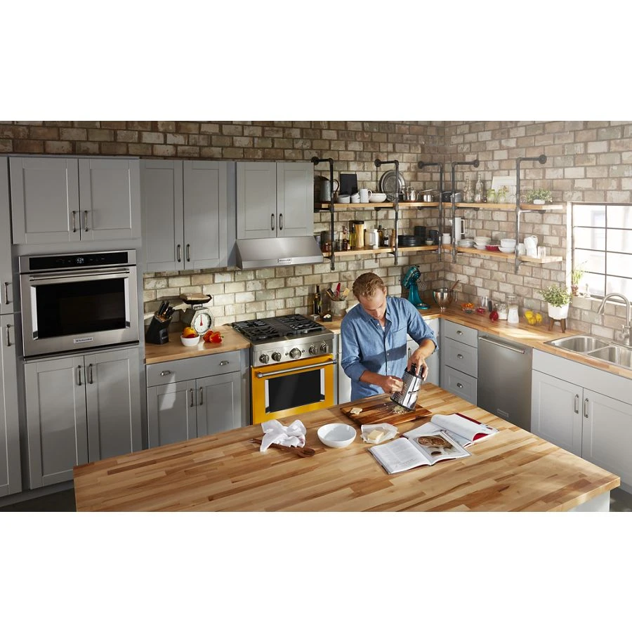 30'' Smart Commercial-Style Dual Fuel Range with 4 Burners KFDC500JYP