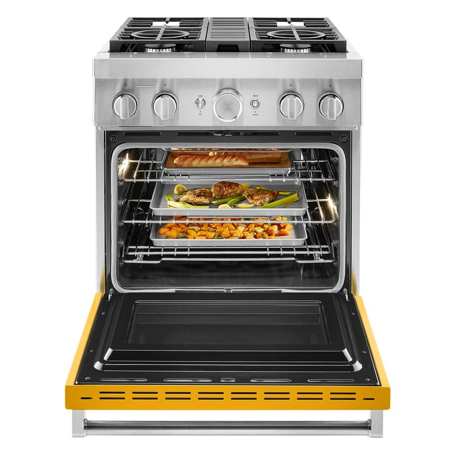30'' Smart Commercial-Style Dual Fuel Range with 4 Burners KFDC500JYP