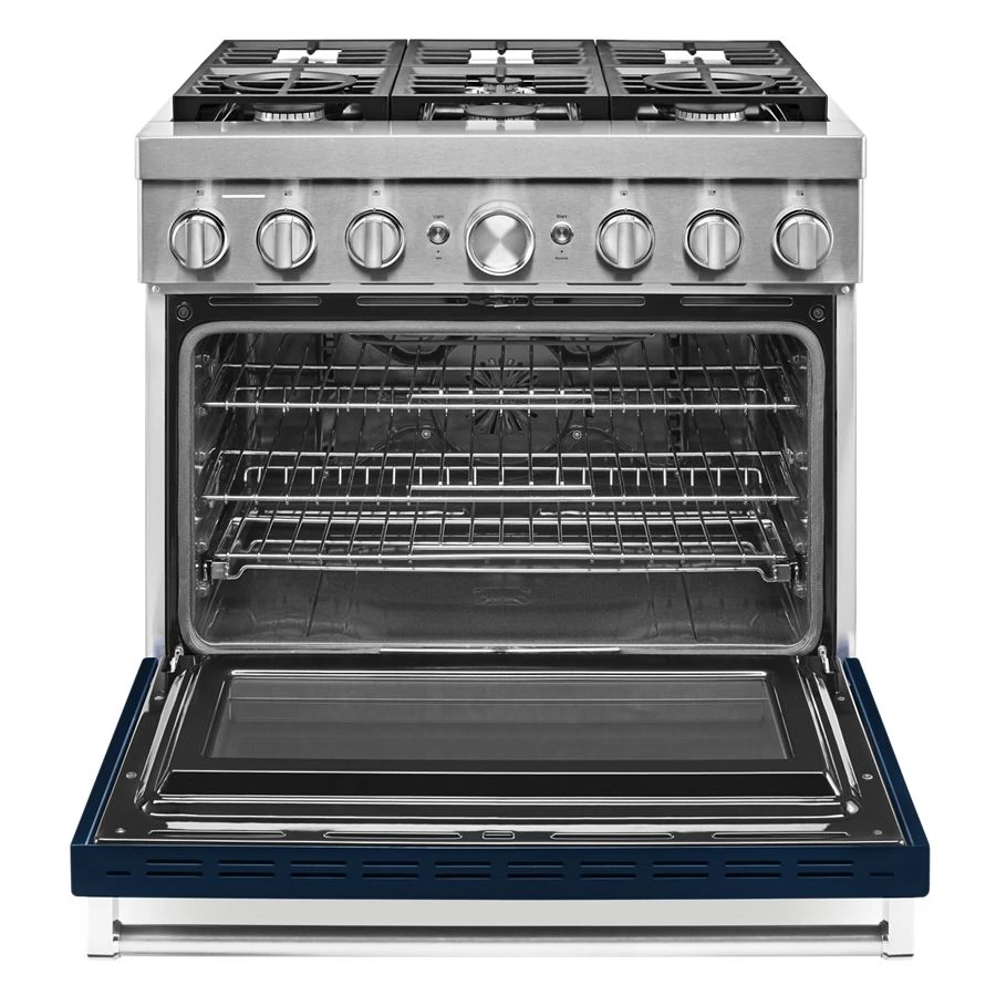 36'' Smart Commercial-Style Dual Fuel Range with 6 Burners KFDC506JIB
