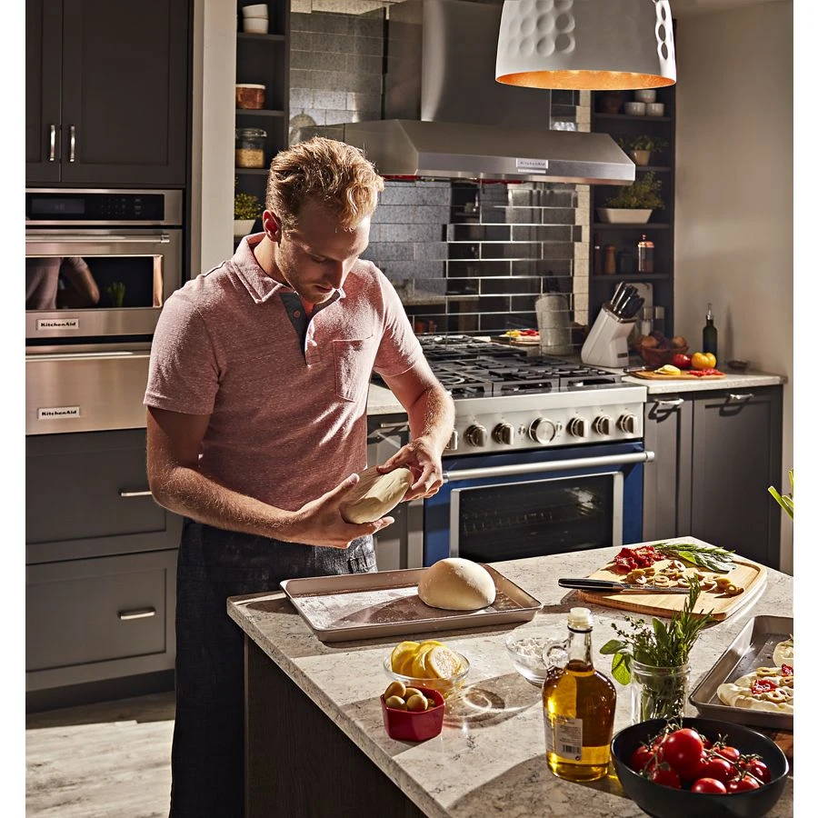 36'' Smart Commercial-Style Dual Fuel Range with 6 Burners KFDC506JIB