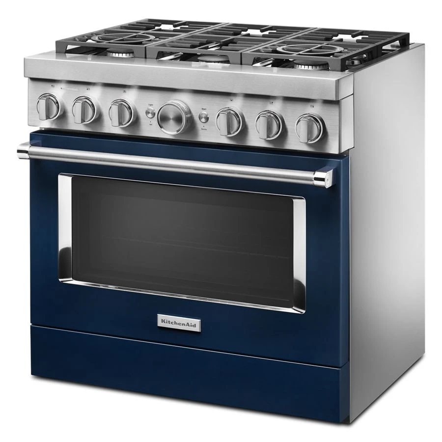 36'' Smart Commercial-Style Dual Fuel Range with 6 Burners KFDC506JIB