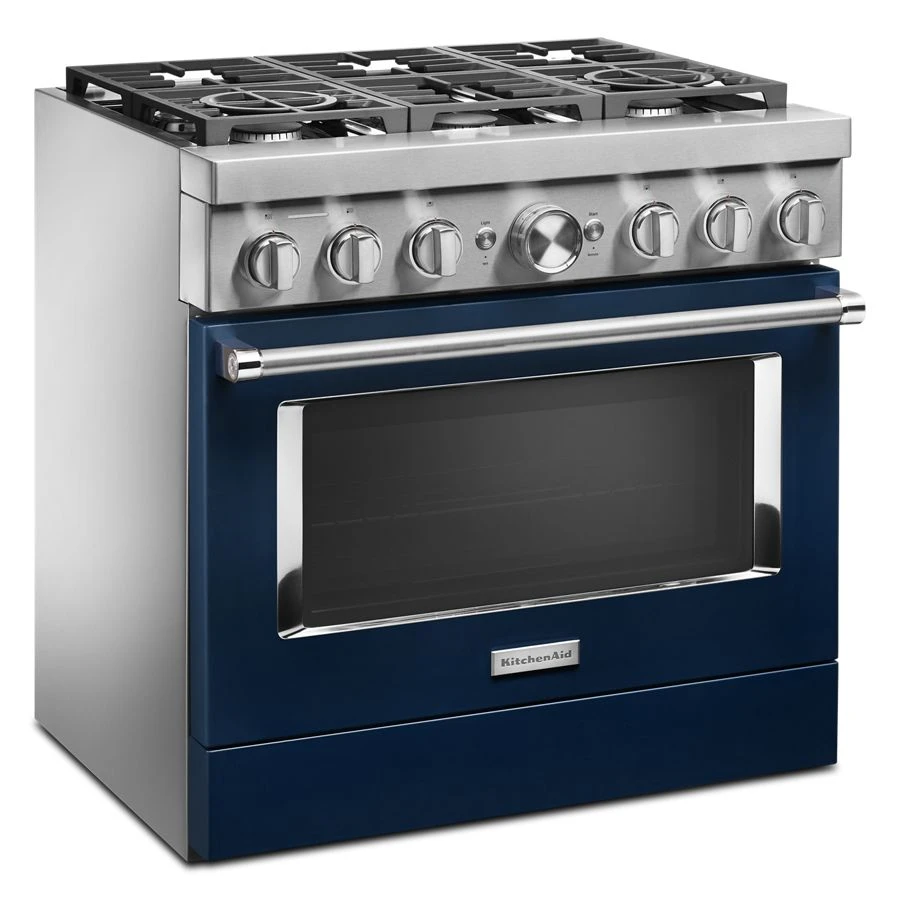 36'' Smart Commercial-Style Dual Fuel Range with 6 Burners KFDC506JIB