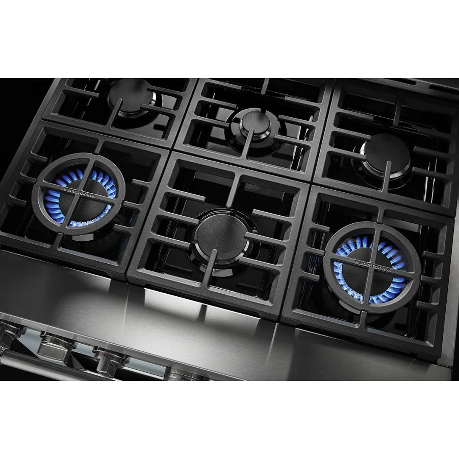 36'' Smart Commercial-Style Dual Fuel Range with 6 Burners KFDC506JMB