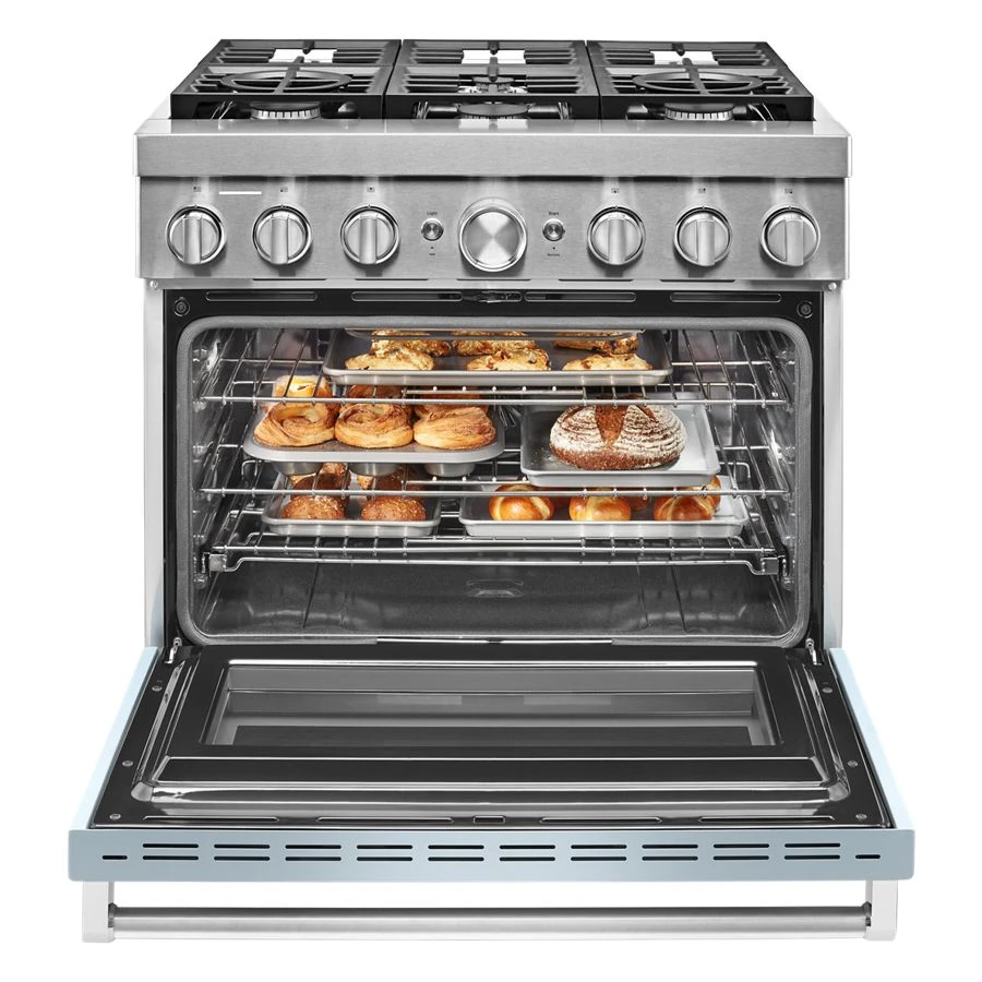 36'' Smart Commercial-Style Dual Fuel Range with 6 Burners KFDC506JMB