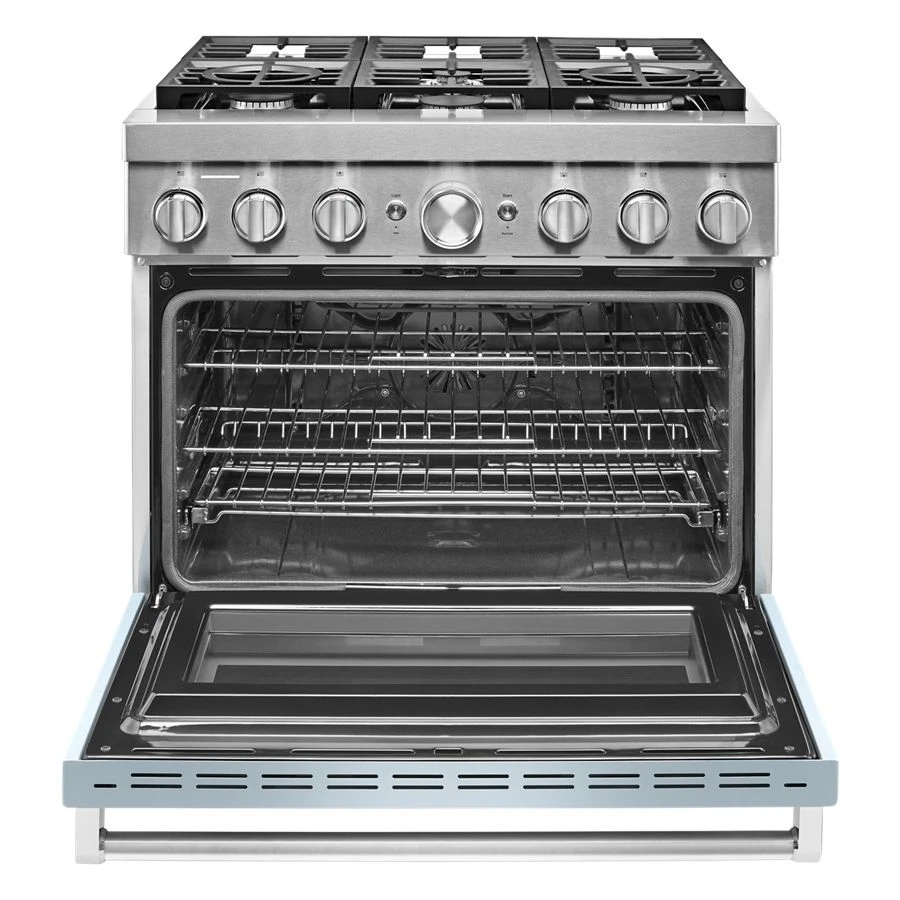36'' Smart Commercial-Style Dual Fuel Range with 6 Burners KFDC506JMB