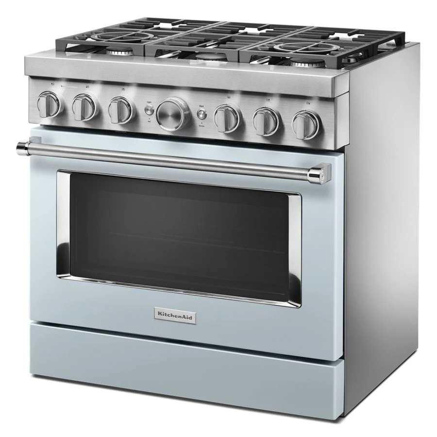 36'' Smart Commercial-Style Dual Fuel Range with 6 Burners KFDC506JMB
