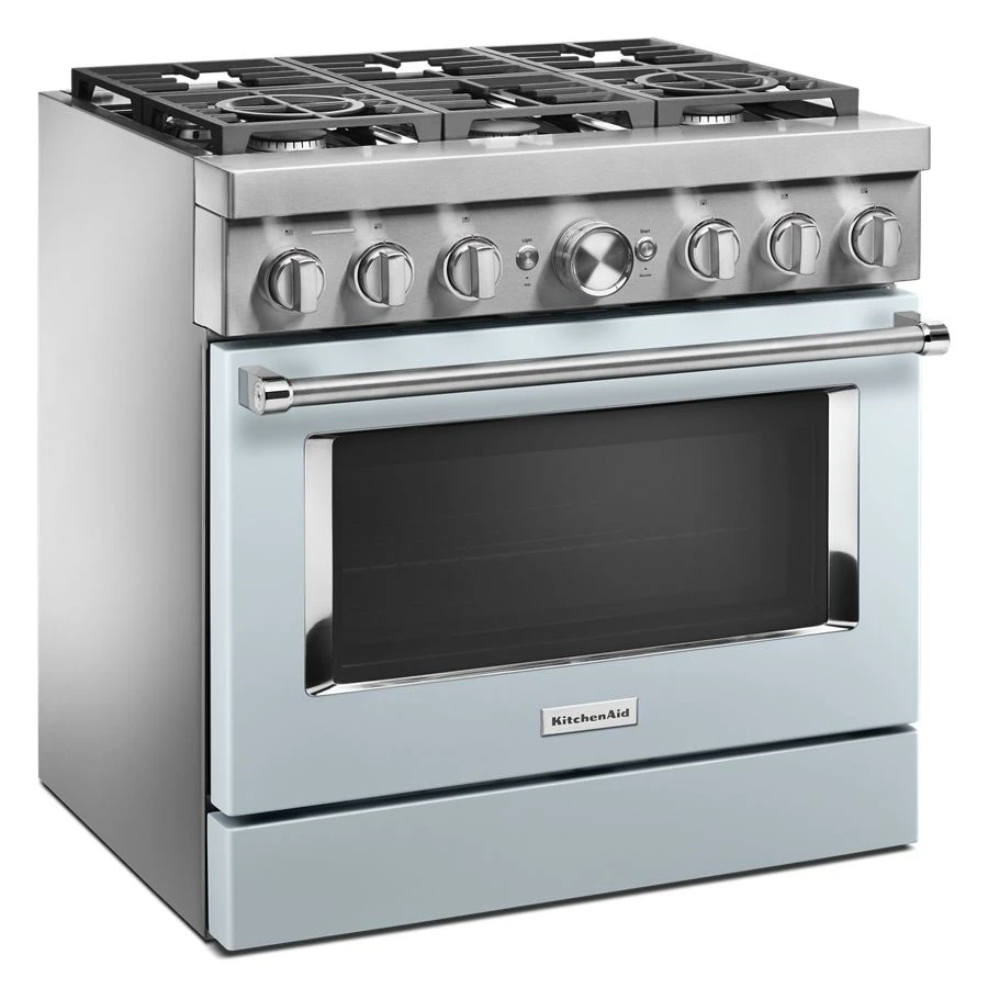 36'' Smart Commercial-Style Dual Fuel Range with 6 Burners KFDC506JMB