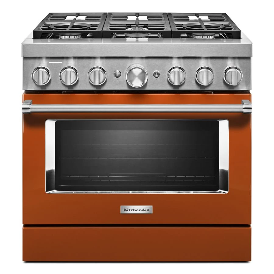 36'' Smart Commercial-Style Dual Fuel Range with 6 Burners KFDC506JSC