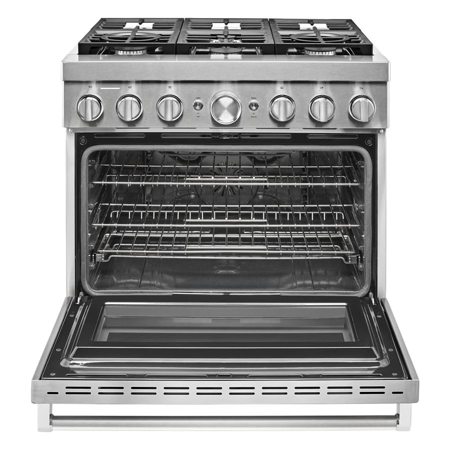 Kitchenaid® 36'' Smart Commercial-style Dual Fuel Range With 6 Burners KFDC506JSS