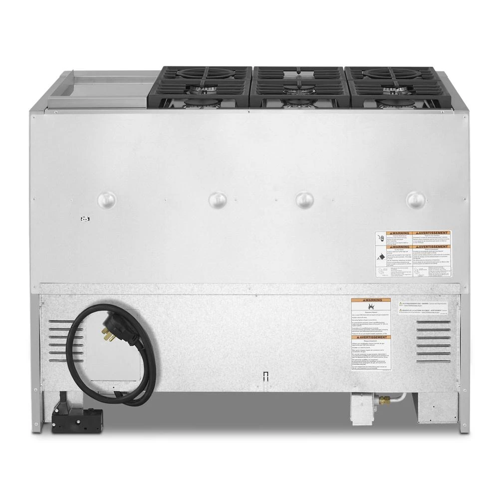 48'' Smart Commercial-Style Dual Fuel Range with Griddle KFDC558JSS