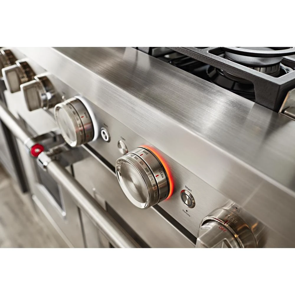 48'' Smart Commercial-Style Dual Fuel Range with Griddle KFDC558JSS