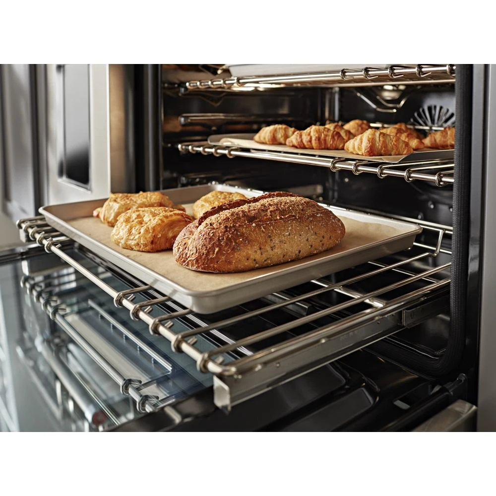 48'' Smart Commercial-Style Dual Fuel Range with Griddle KFDC558JSS