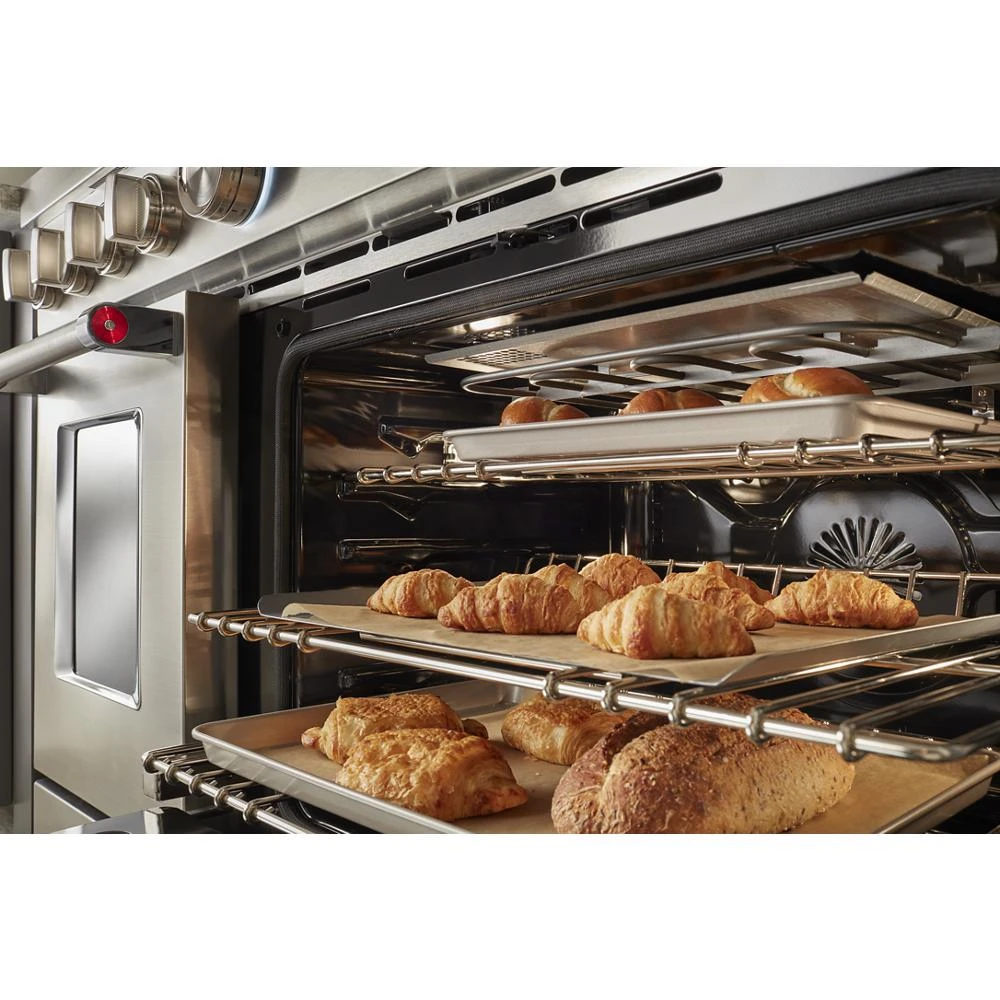 48'' Smart Commercial-Style Dual Fuel Range with Griddle KFDC558JSS
