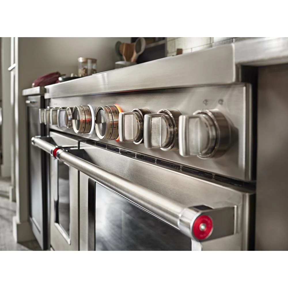 48'' Smart Commercial-Style Dual Fuel Range with Griddle KFDC558JSS