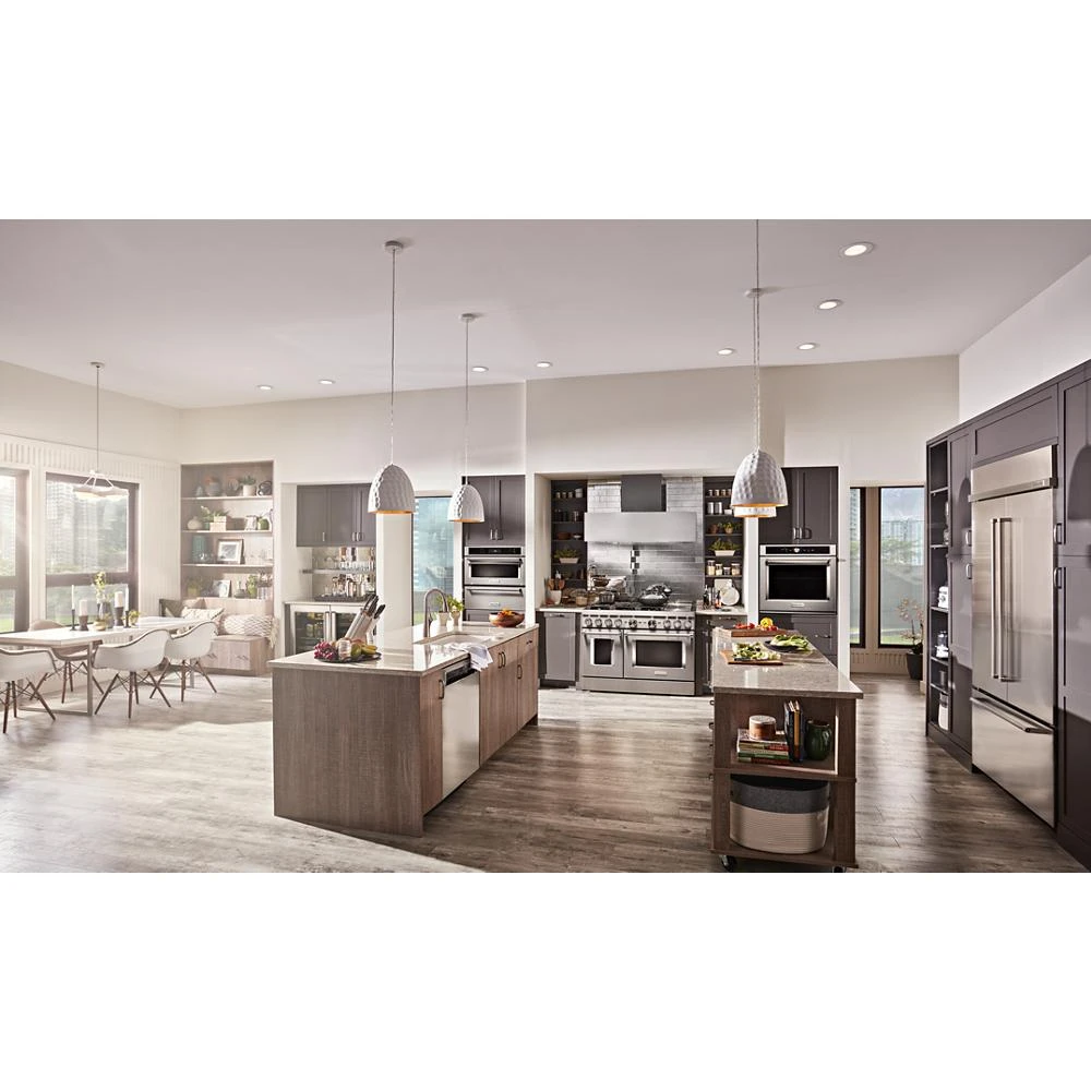 48'' Smart Commercial-Style Dual Fuel Range with Griddle KFDC558JSS