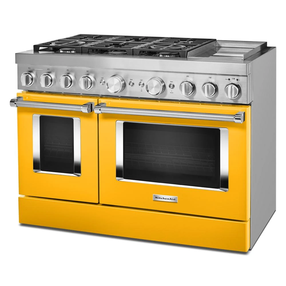 48'' Smart Commercial-Style Dual Fuel Range with Griddle KFDC558JYP