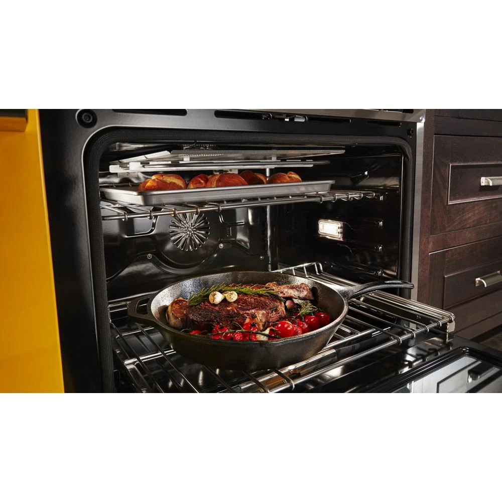 48'' Smart Commercial-Style Dual Fuel Range with Griddle KFDC558JYP