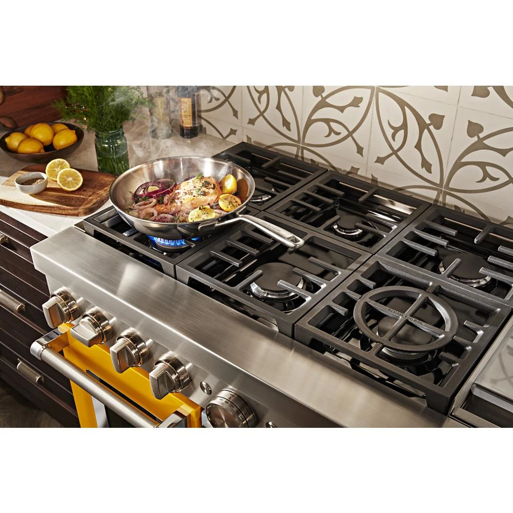 48'' Smart Commercial-Style Dual Fuel Range with Griddle KFDC558JYP