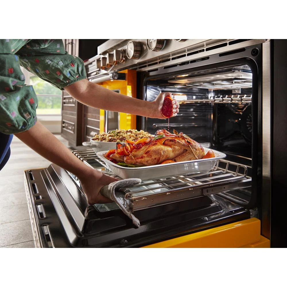 48'' Smart Commercial-Style Dual Fuel Range with Griddle KFDC558JYP