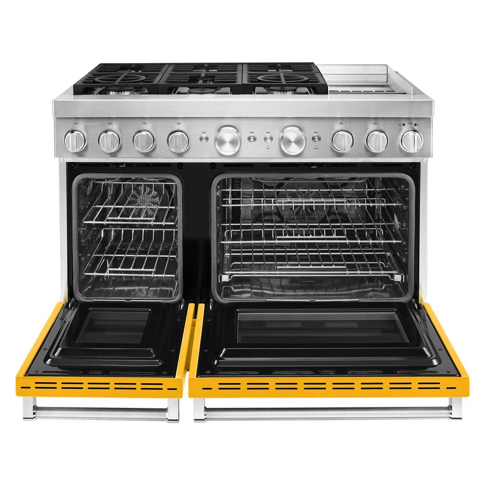 48'' Smart Commercial-Style Dual Fuel Range with Griddle KFDC558JYP
