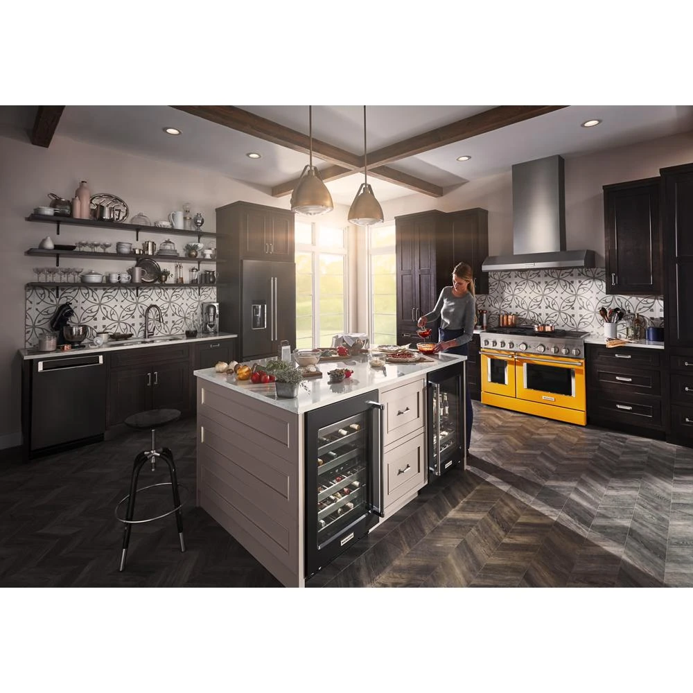 48'' Smart Commercial-Style Dual Fuel Range with Griddle KFDC558JYP