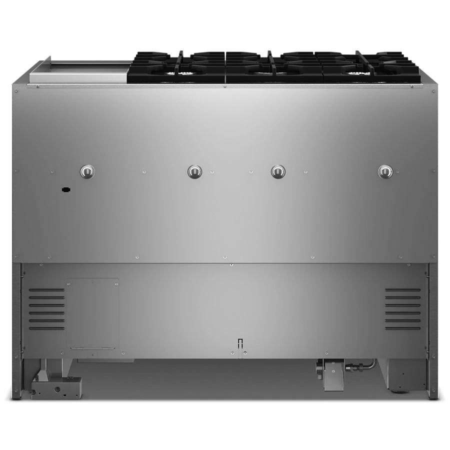 48-Inch 6 Burner Commercial-Style Dual Fuel Range with Griddle KFDD948SSS