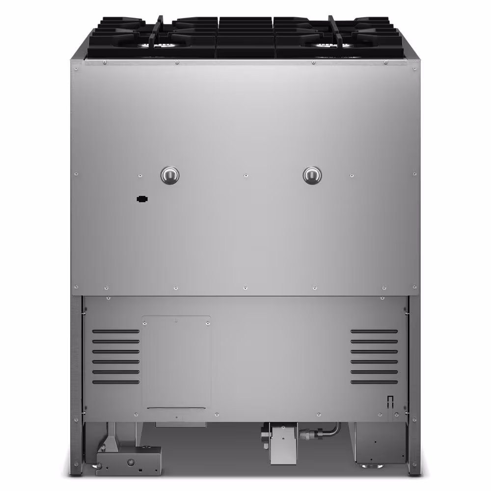 30-Inch 4 Burner Commercial-Style Dual Fuel Range with No Preheat Air Fry Mode KFDS930SBE