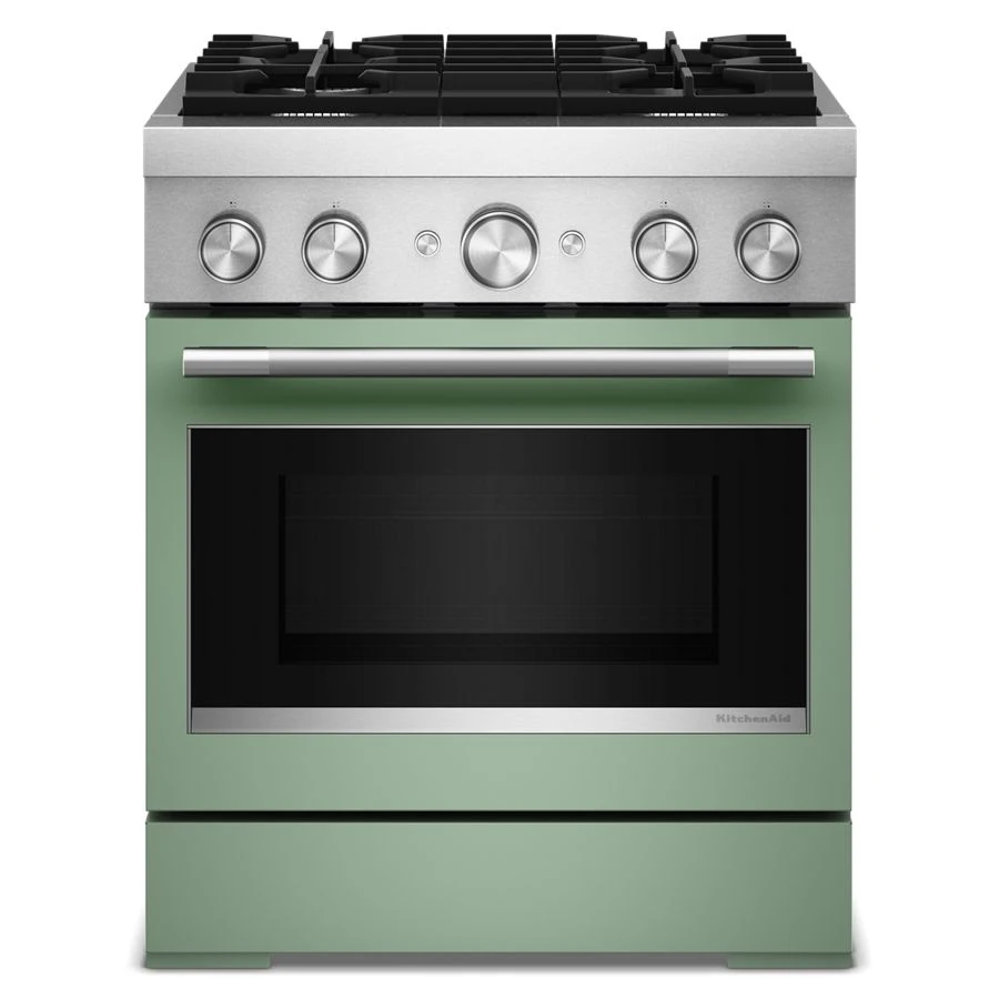 30-Inch 4 Burner Commercial-Style Dual Fuel Range with No Preheat Air Fry Mode KFDS930SDC
