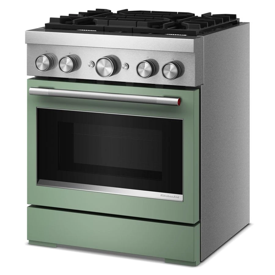 30-Inch 4 Burner Commercial-Style Dual Fuel Range with No Preheat Air Fry Mode KFDS930SDC