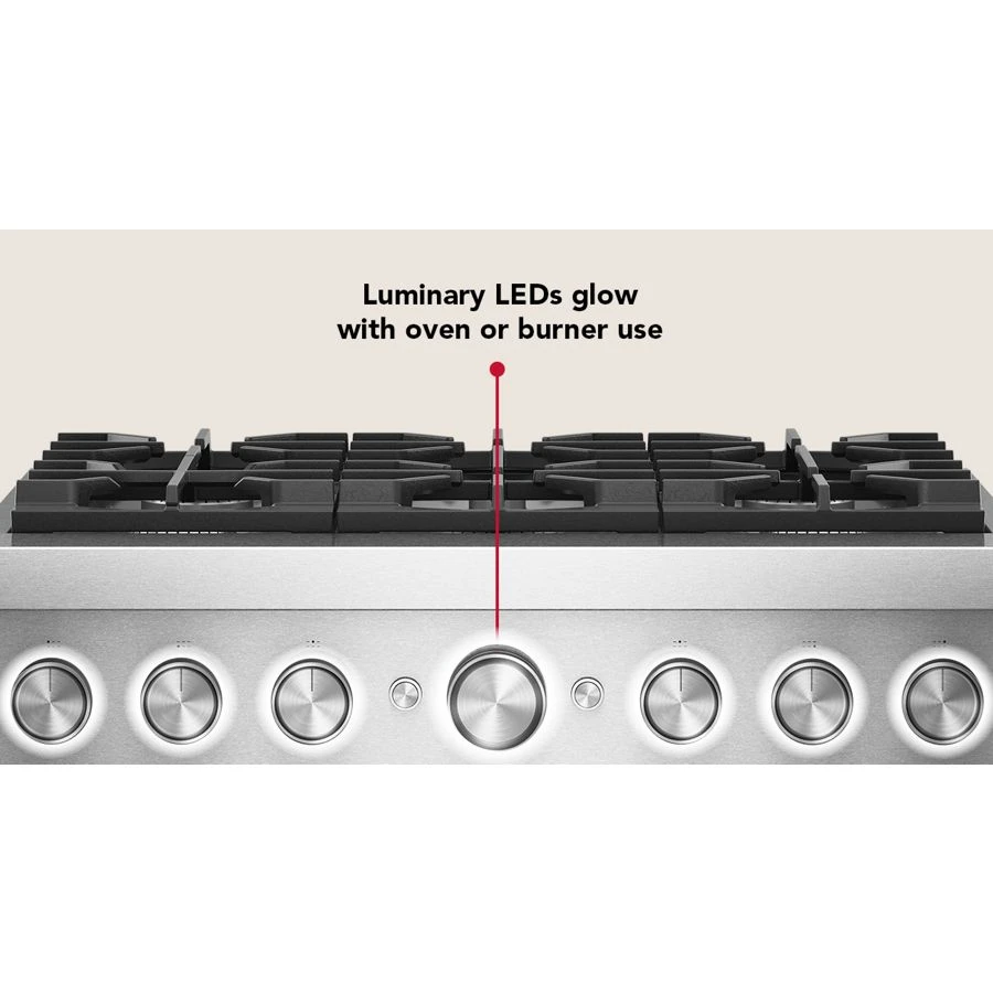 36-Inch 6 Burner Commercial-Style Dual Fuel Range with No Preheat Air Fry Mode KFDS936SWF