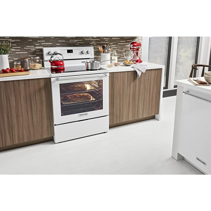 30-inch 5-element Electric Convection Range KFEG500EWH
