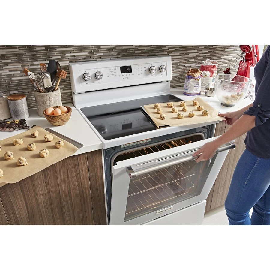 30-inch 5-element Electric Convection Range KFEG500EWH