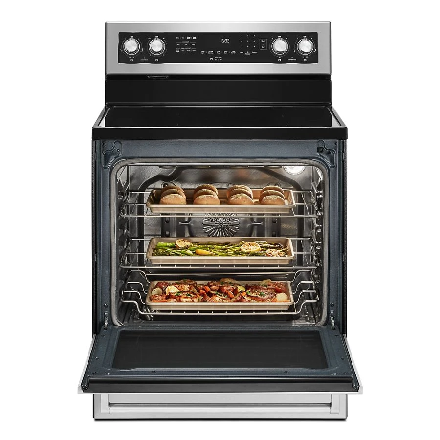 30-inch 5 Element Electric Convection Range With Printshield™ Finish KFEG504KPS