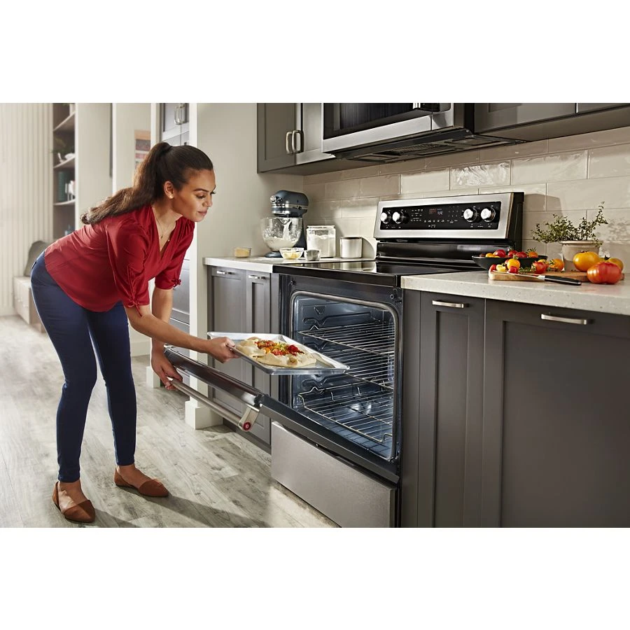 30-inch 5 Element Electric Convection Range With Printshield™ Finish KFEG504KPS