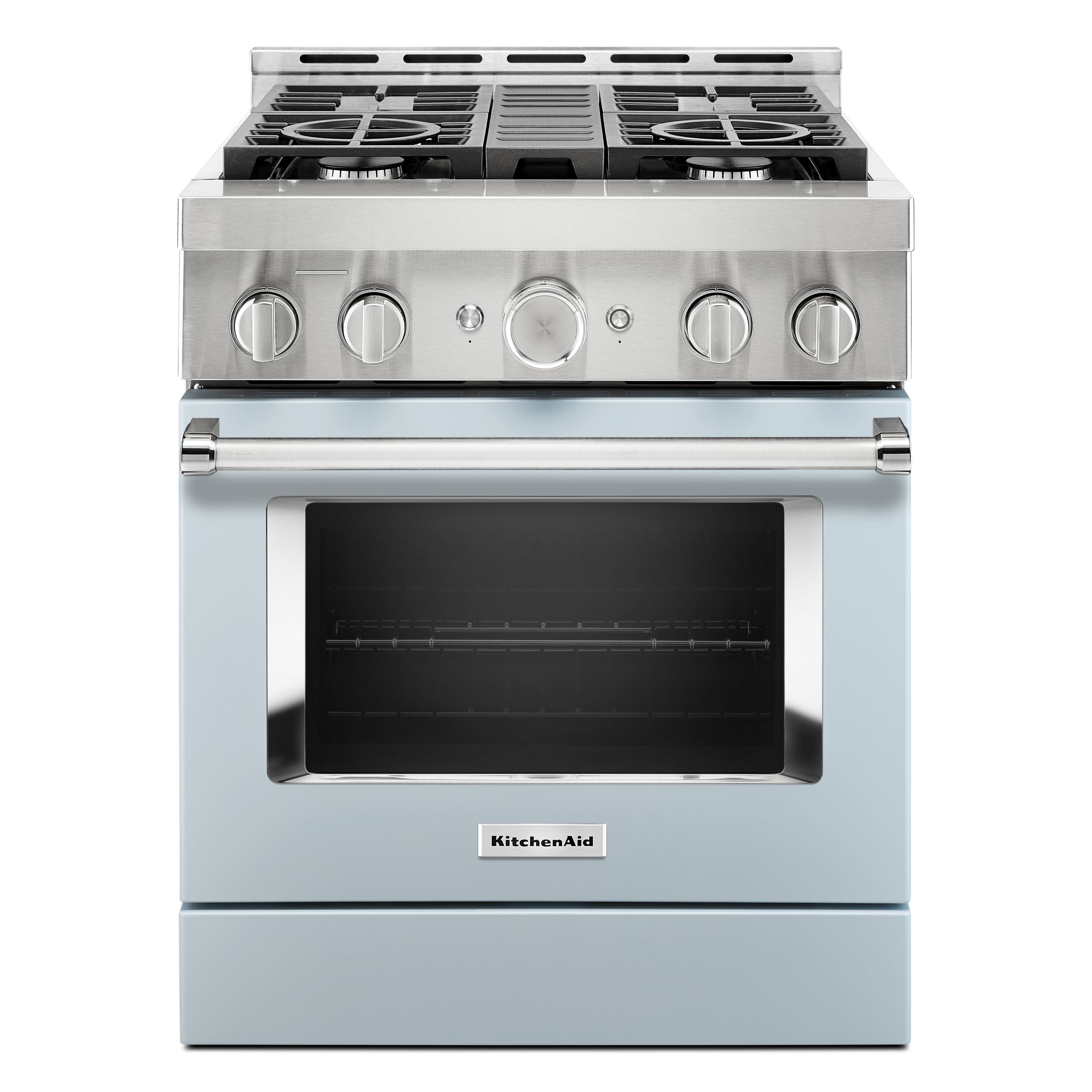 KitchenAid KitchenAid® 30'' Smart Commercial-Style Gas Range with 4 Burners Misty Blue KFGC500JMB Picture 1