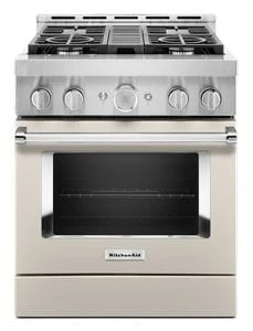 KitchenAid® 30'' Smart Commercial-Style Gas Range with 4 Burners KFGC500JMH