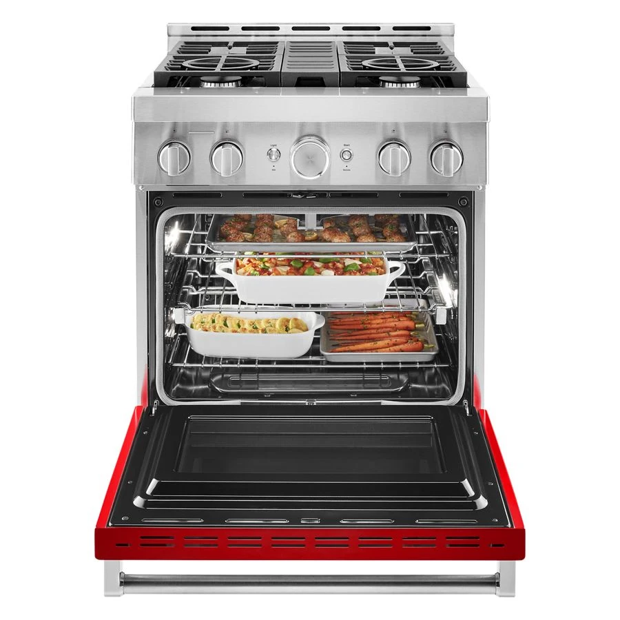 30'' Smart Commercial-Style Gas Range with 4 Burners KFGC500JPA