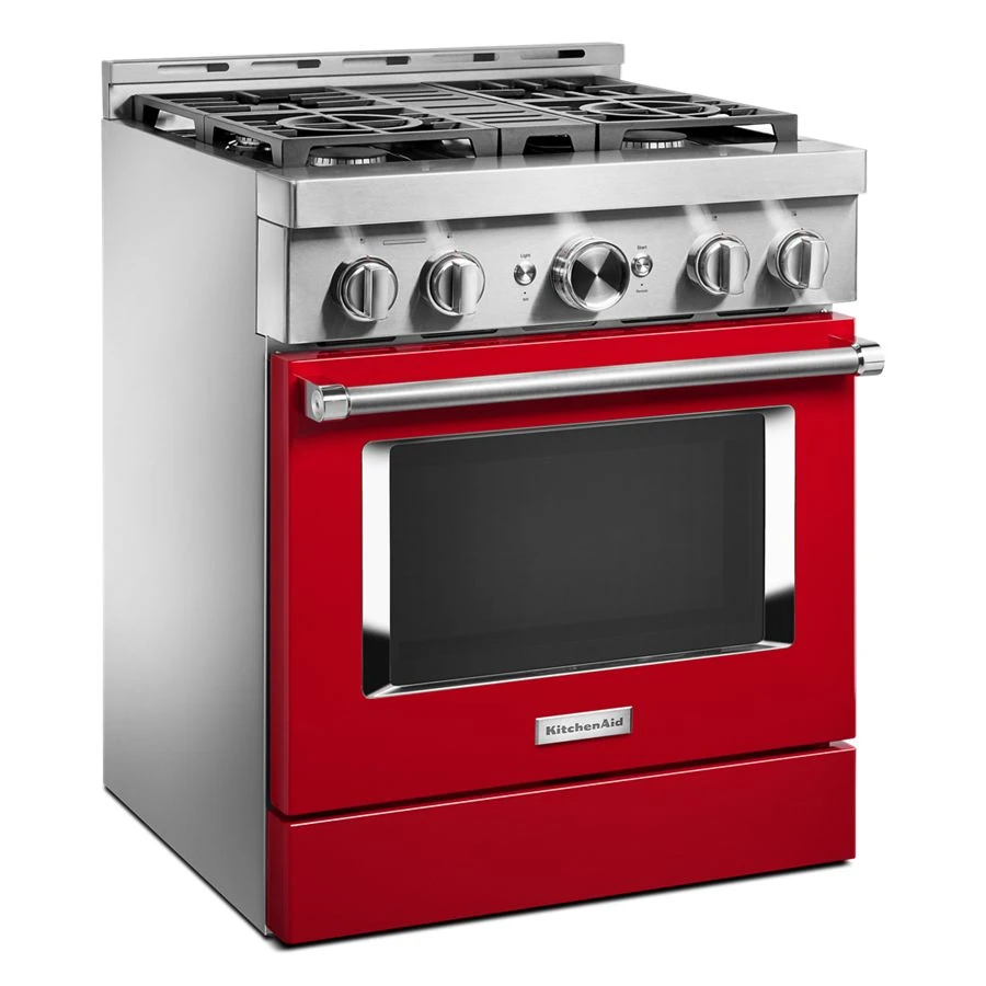 30'' Smart Commercial-Style Gas Range with 4 Burners KFGC500JPA
