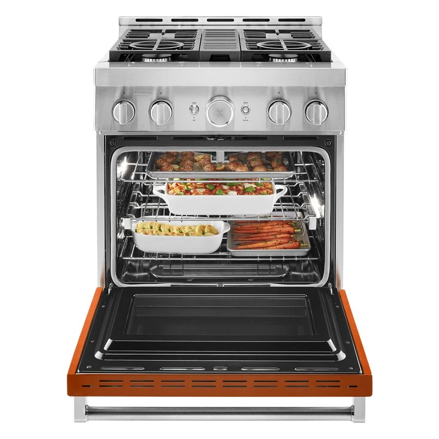 30'' Smart Commercial-Style Gas Range with 4 Burners KFGC500JSC
