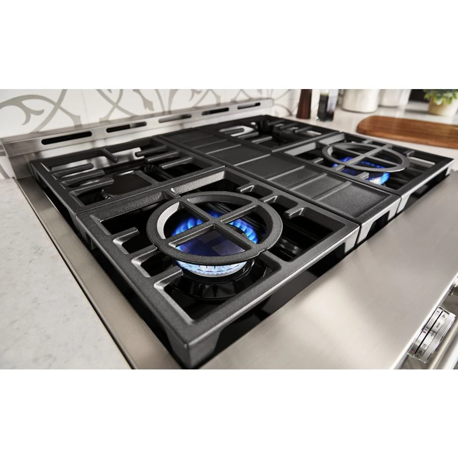 30'' Smart Commercial-Style Gas Range with 4 Burners KFGC500JSC