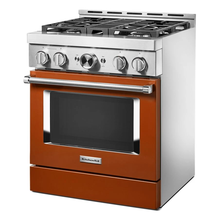 30'' Smart Commercial-Style Gas Range with 4 Burners KFGC500JSC