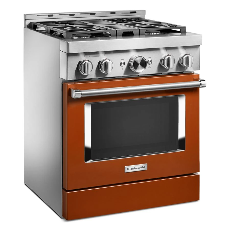 30'' Smart Commercial-Style Gas Range with 4 Burners KFGC500JSC