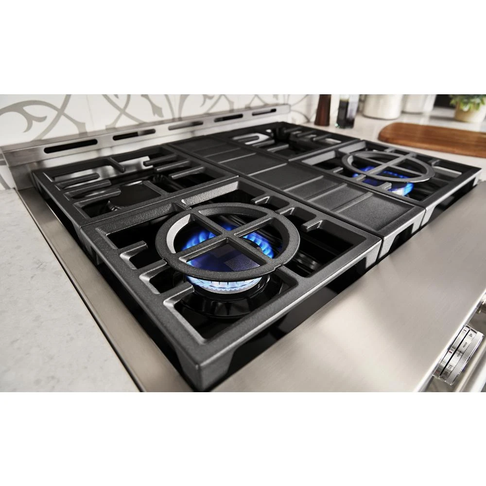 30'' Smart Commercial-Style Gas Range with 4 Burners KFGC500JSS