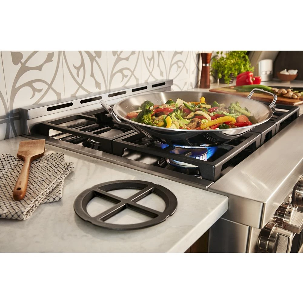 30'' Smart Commercial-Style Gas Range with 4 Burners KFGC500JSS