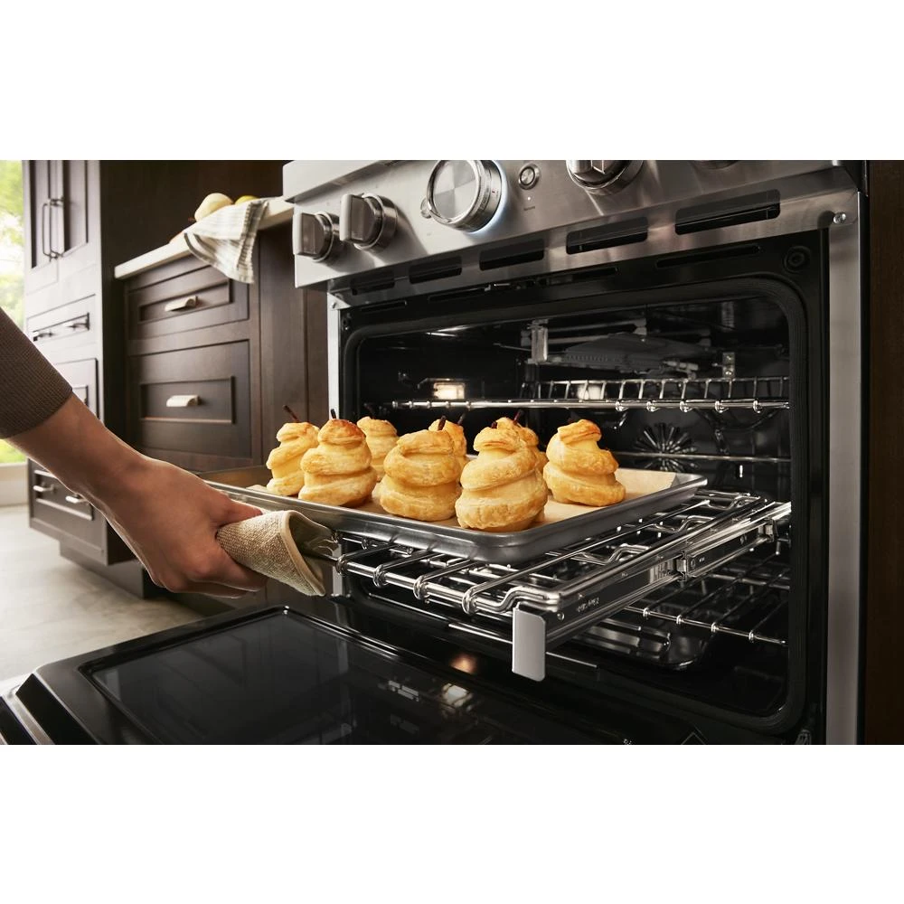 30'' Smart Commercial-Style Gas Range with 4 Burners KFGC500JSS